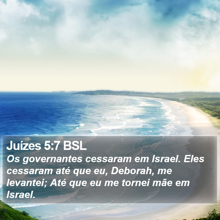 Juízes 5:7 BSL Bible Study