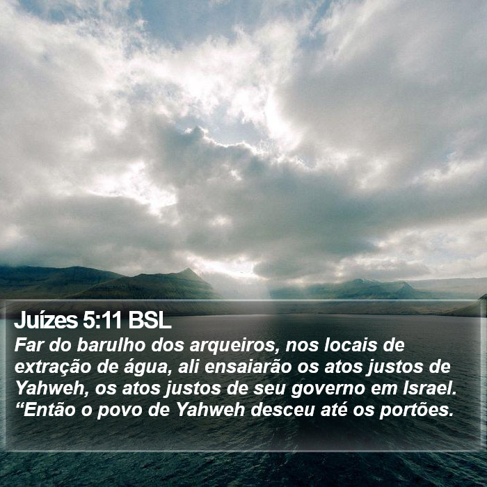 Juízes 5:11 BSL Bible Study