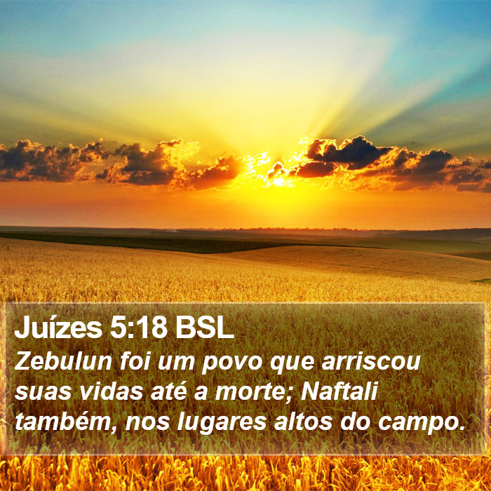 Juízes 5:18 BSL Bible Study