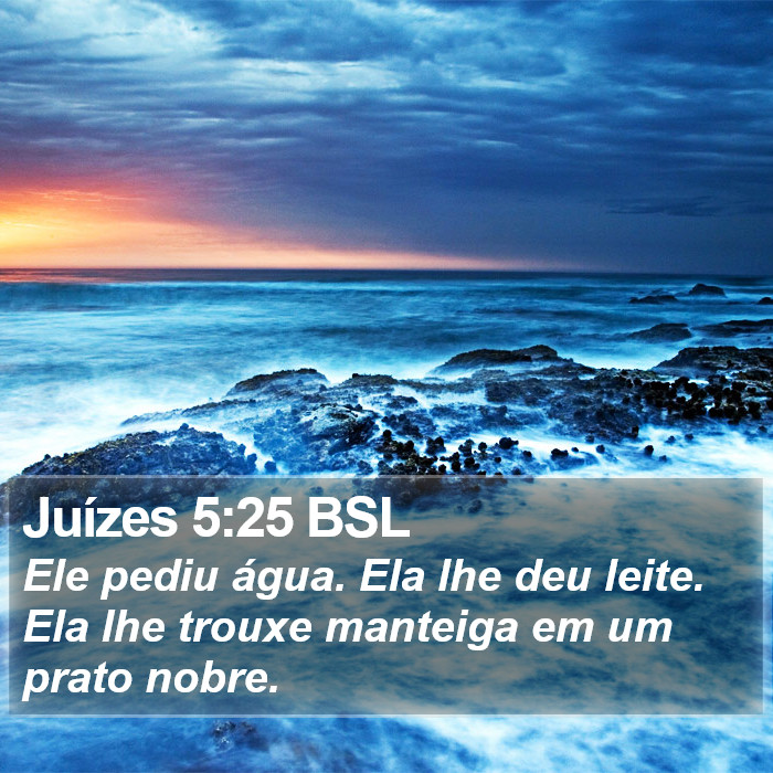 Juízes 5:25 BSL Bible Study