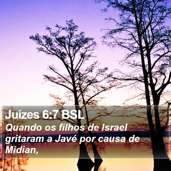 Juízes 6:7 BSL Bible Study