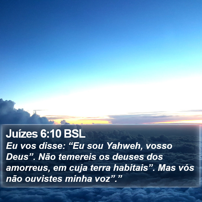 Juízes 6:10 BSL Bible Study