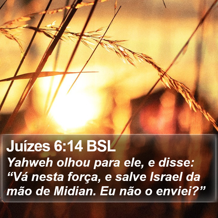 Juízes 6:14 BSL Bible Study