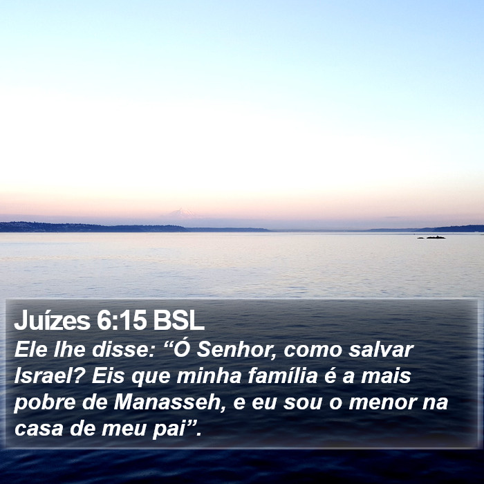 Juízes 6:15 BSL Bible Study