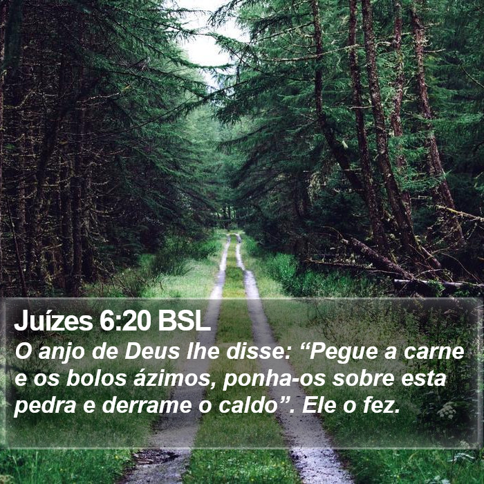 Juízes 6:20 BSL Bible Study