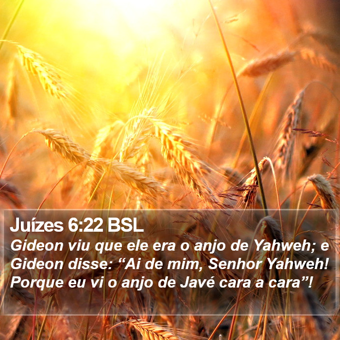 Juízes 6:22 BSL Bible Study