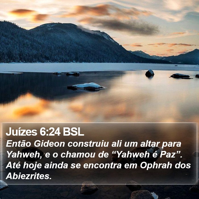 Juízes 6:24 BSL Bible Study