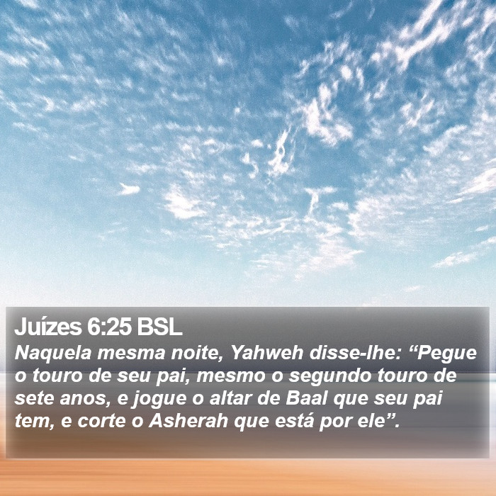 Juízes 6:25 BSL Bible Study