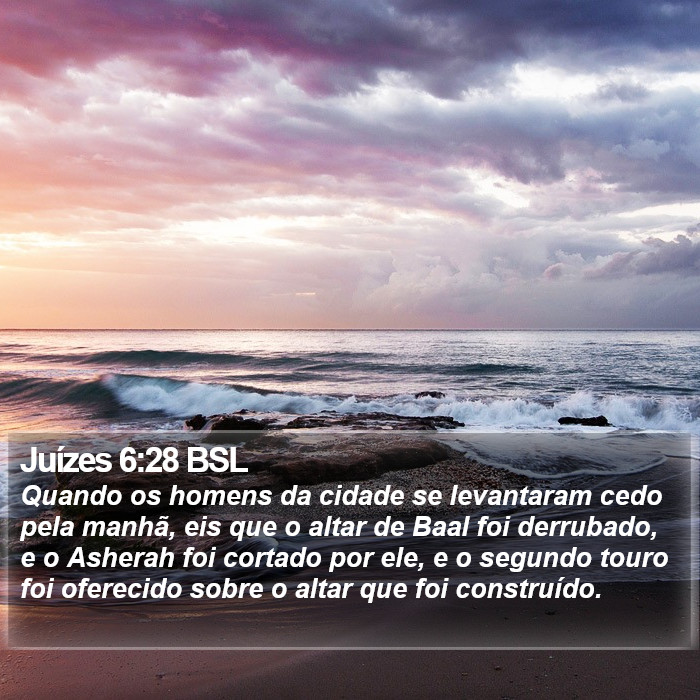 Juízes 6:28 BSL Bible Study