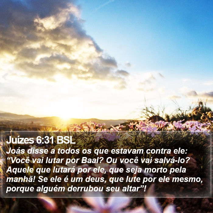 Juízes 6:31 BSL Bible Study