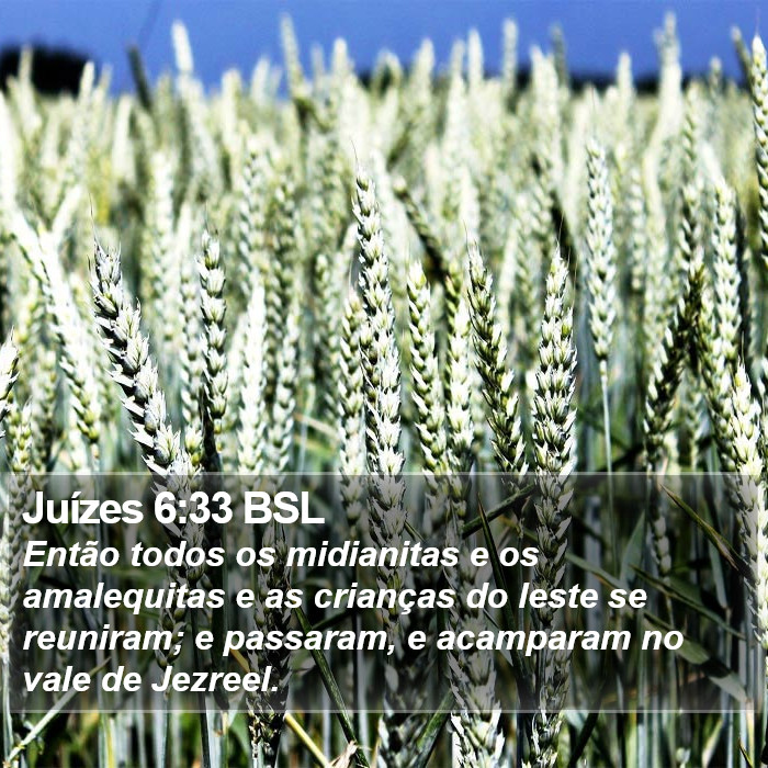 Juízes 6:33 BSL Bible Study