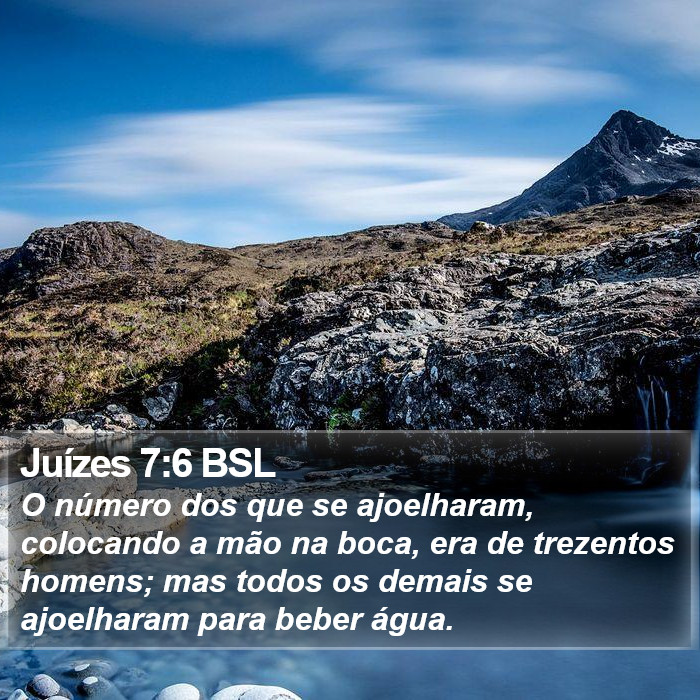 Juízes 7:6 BSL Bible Study