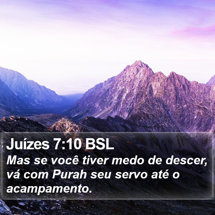 Juízes 7:10 BSL Bible Study