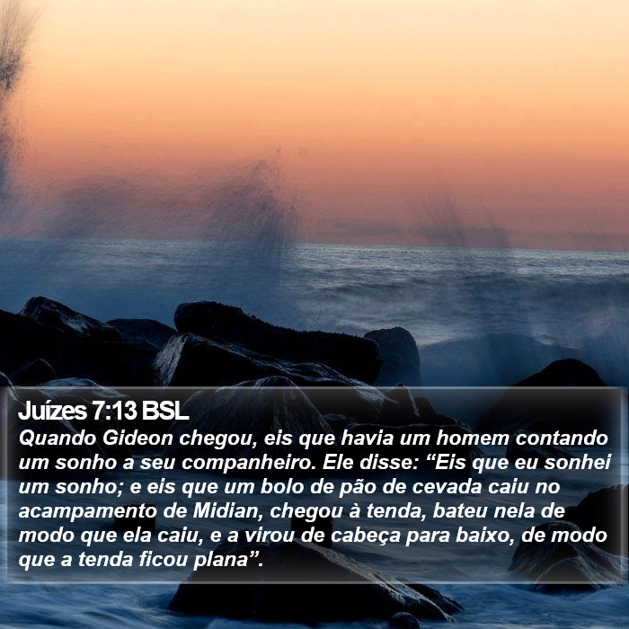 Juízes 7:13 BSL Bible Study