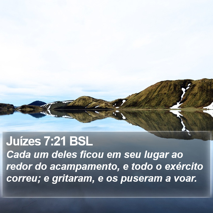 Juízes 7:21 BSL Bible Study