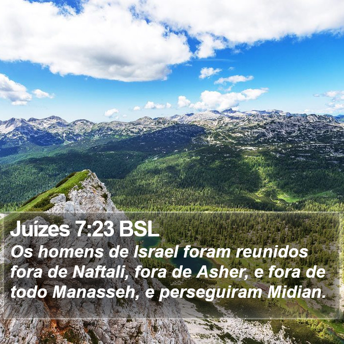 Juízes 7:23 BSL Bible Study