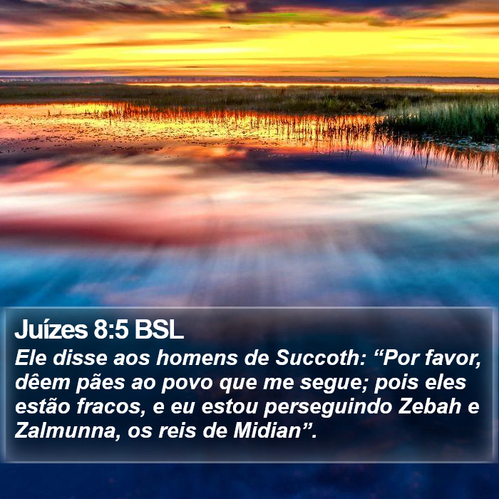 Juízes 8:5 BSL Bible Study