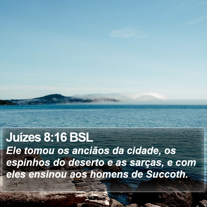 Juízes 8:16 BSL Bible Study