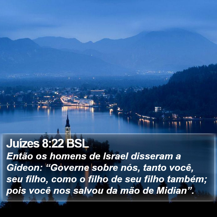 Juízes 8:22 BSL Bible Study