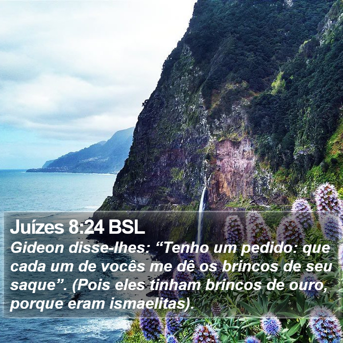 Juízes 8:24 BSL Bible Study