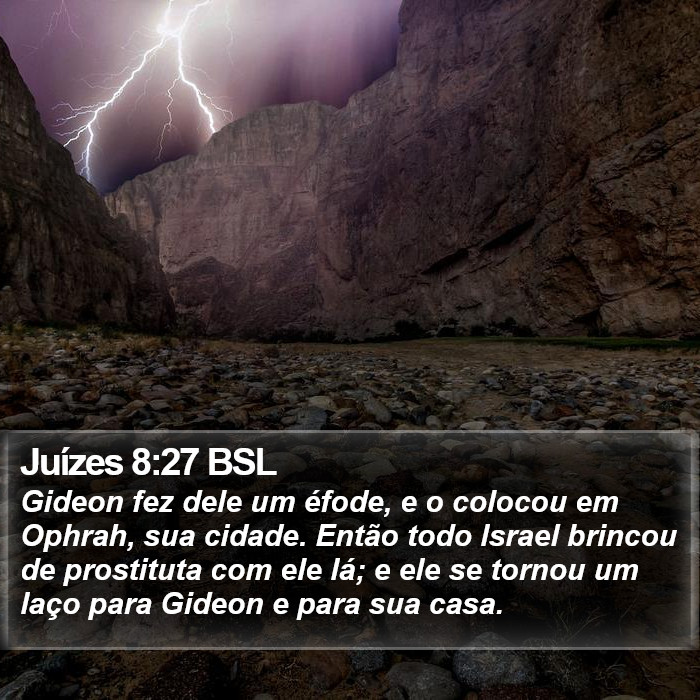 Juízes 8:27 BSL Bible Study