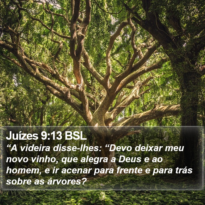 Juízes 9:13 BSL Bible Study