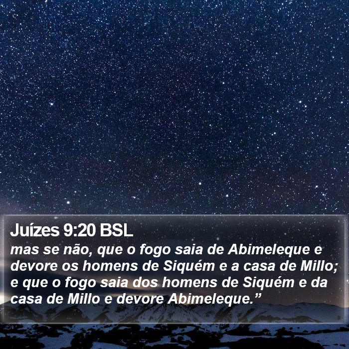 Juízes 9:20 BSL Bible Study