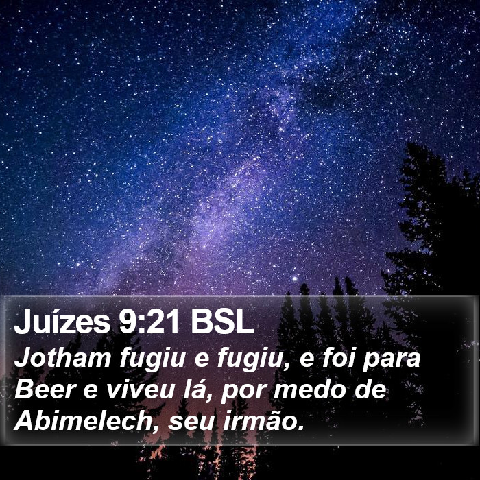 Juízes 9:21 BSL Bible Study