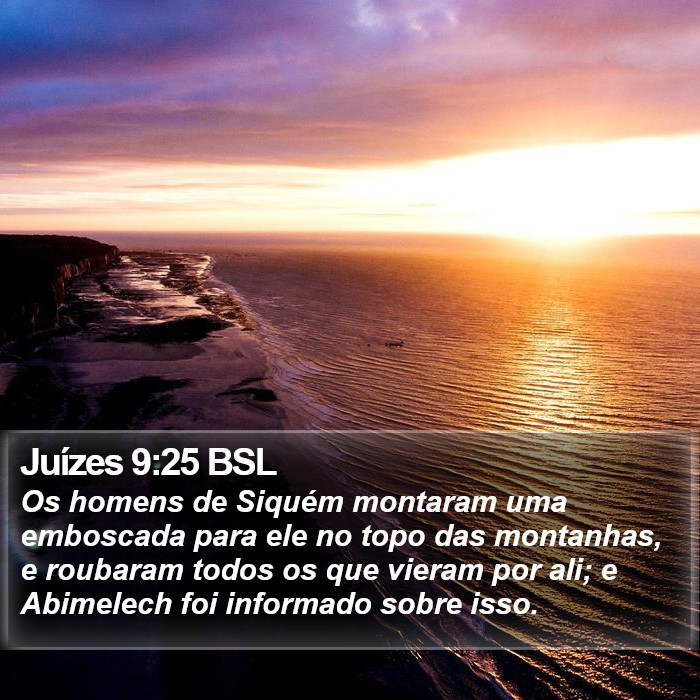 Juízes 9:25 BSL Bible Study