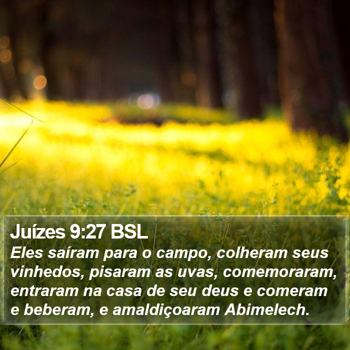 Juízes 9:27 BSL Bible Study