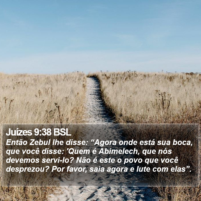 Juízes 9:38 BSL Bible Study