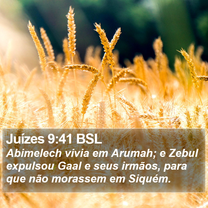 Juízes 9:41 BSL Bible Study