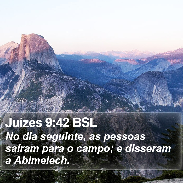 Juízes 9:42 BSL Bible Study