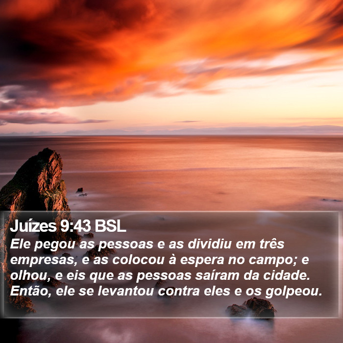 Juízes 9:43 BSL Bible Study