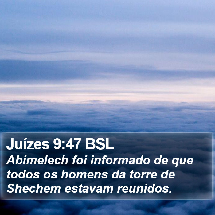 Juízes 9:47 BSL Bible Study