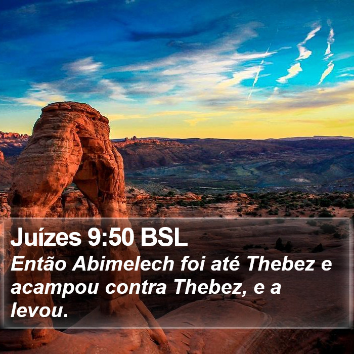 Juízes 9:50 BSL Bible Study