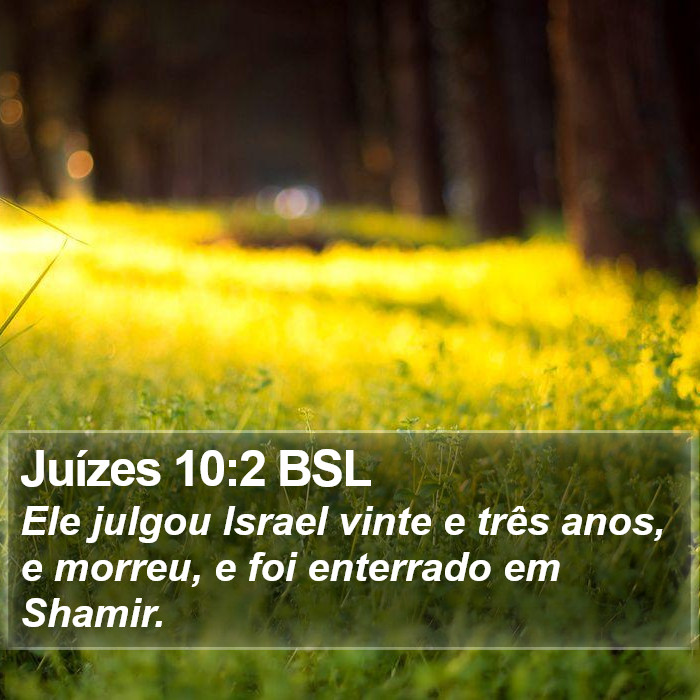 Juízes 10:2 BSL Bible Study