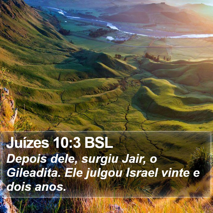 Juízes 10:3 BSL Bible Study