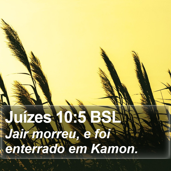 Juízes 10:5 BSL Bible Study