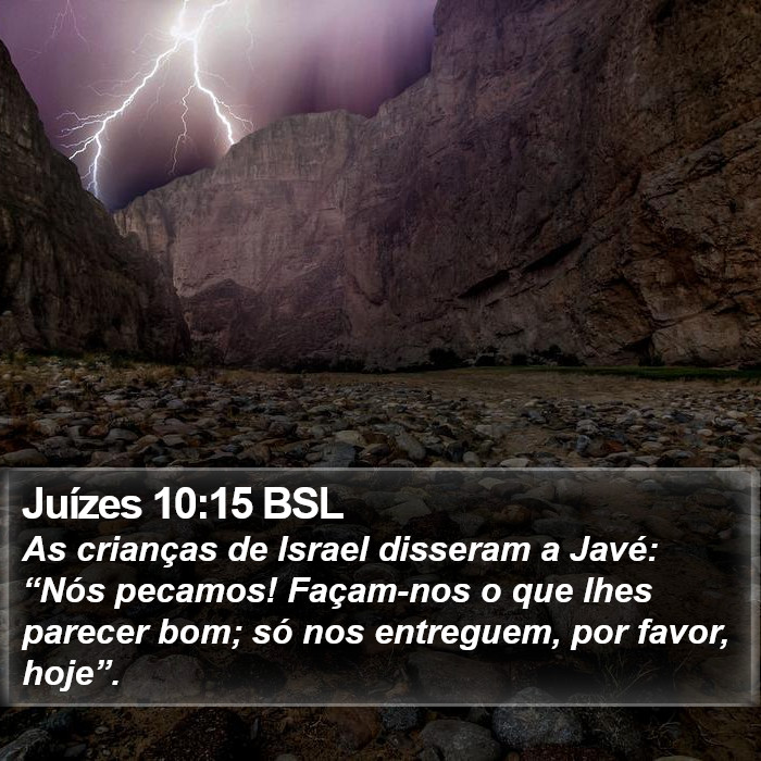 Juízes 10:15 BSL Bible Study