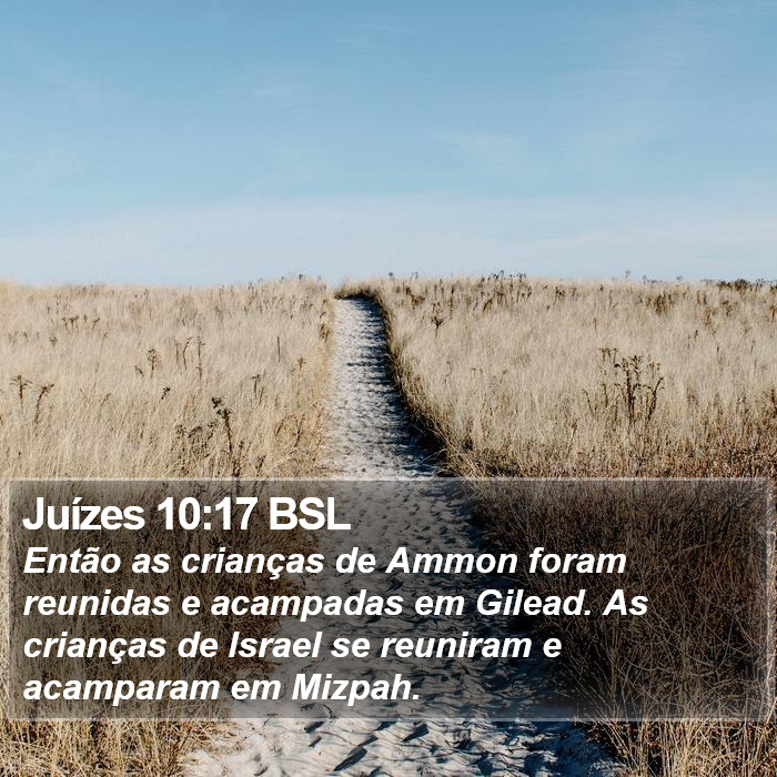 Juízes 10:17 BSL Bible Study