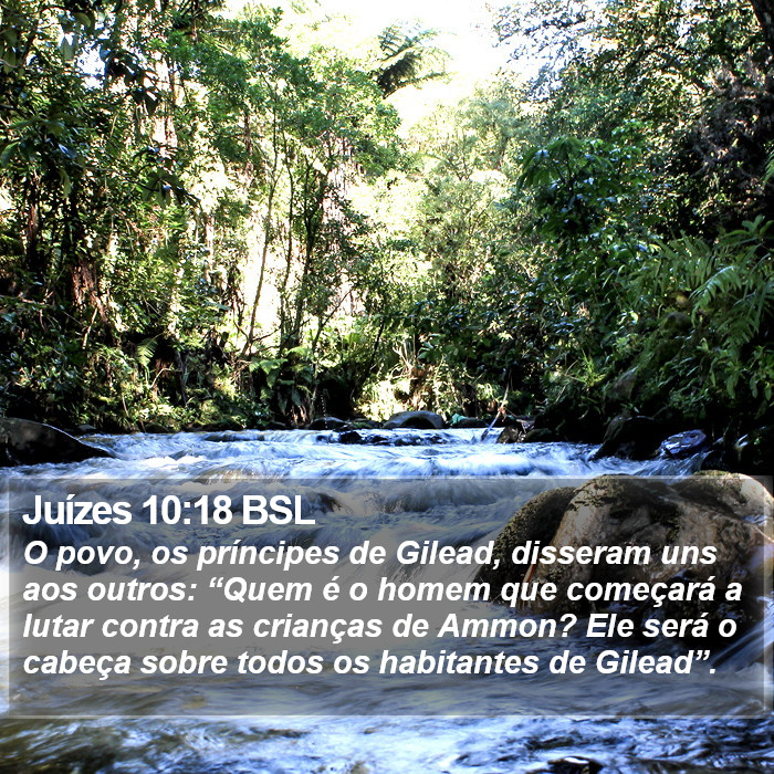 Juízes 10:18 BSL Bible Study