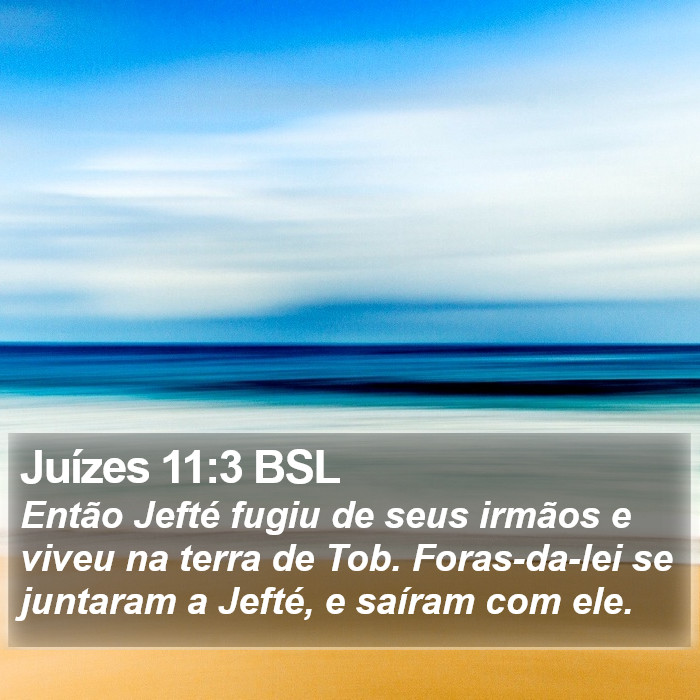 Juízes 11:3 BSL Bible Study