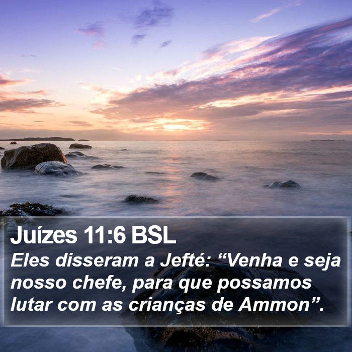 Juízes 11:6 BSL Bible Study