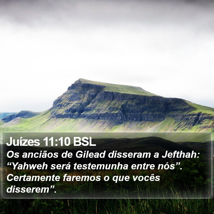 Juízes 11:10 BSL Bible Study