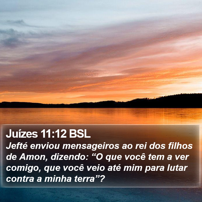 Juízes 11:12 BSL Bible Study