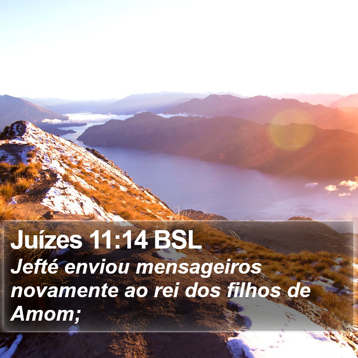 Juízes 11:14 BSL Bible Study