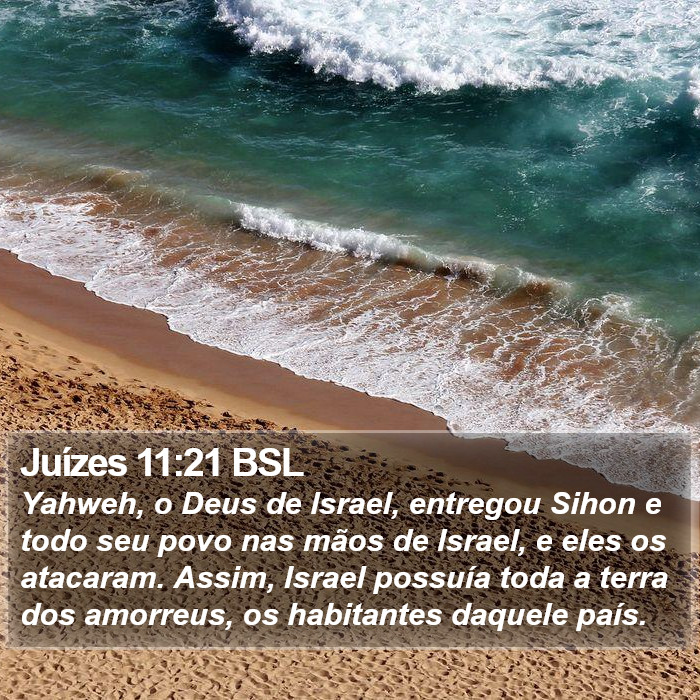 Juízes 11:21 BSL Bible Study