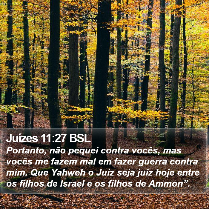 Juízes 11:27 BSL Bible Study