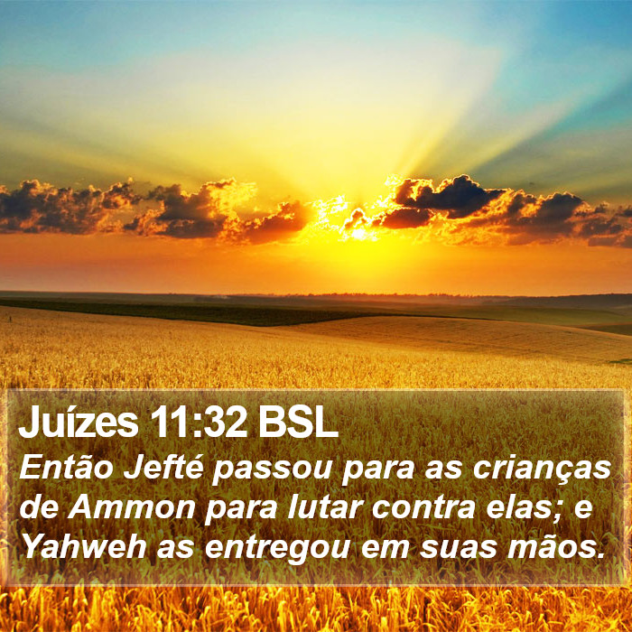 Juízes 11:32 BSL Bible Study